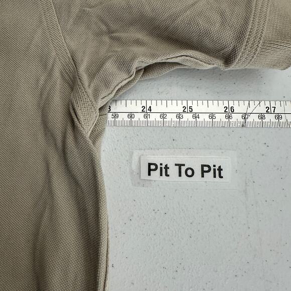 Girbaud Mens Polo Shirt Size XL Taupe Embroidered Y2K Streetwear Casual Retro - Picture 5 of 7